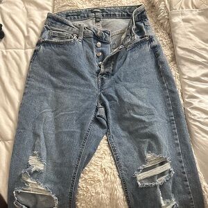 Wild Fable High Rise Distressed Blue Jeans